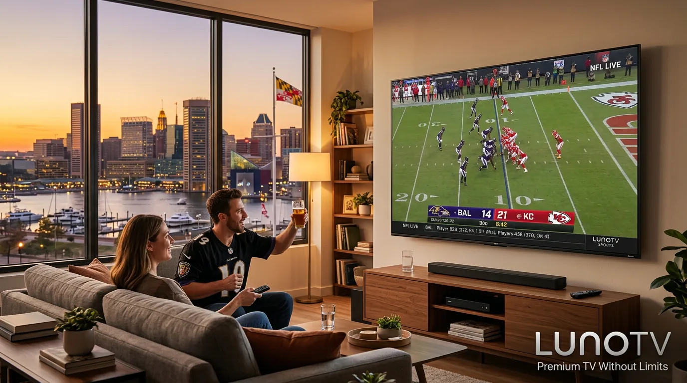 IPTV streaming service in Maryland with live TV channels and sports