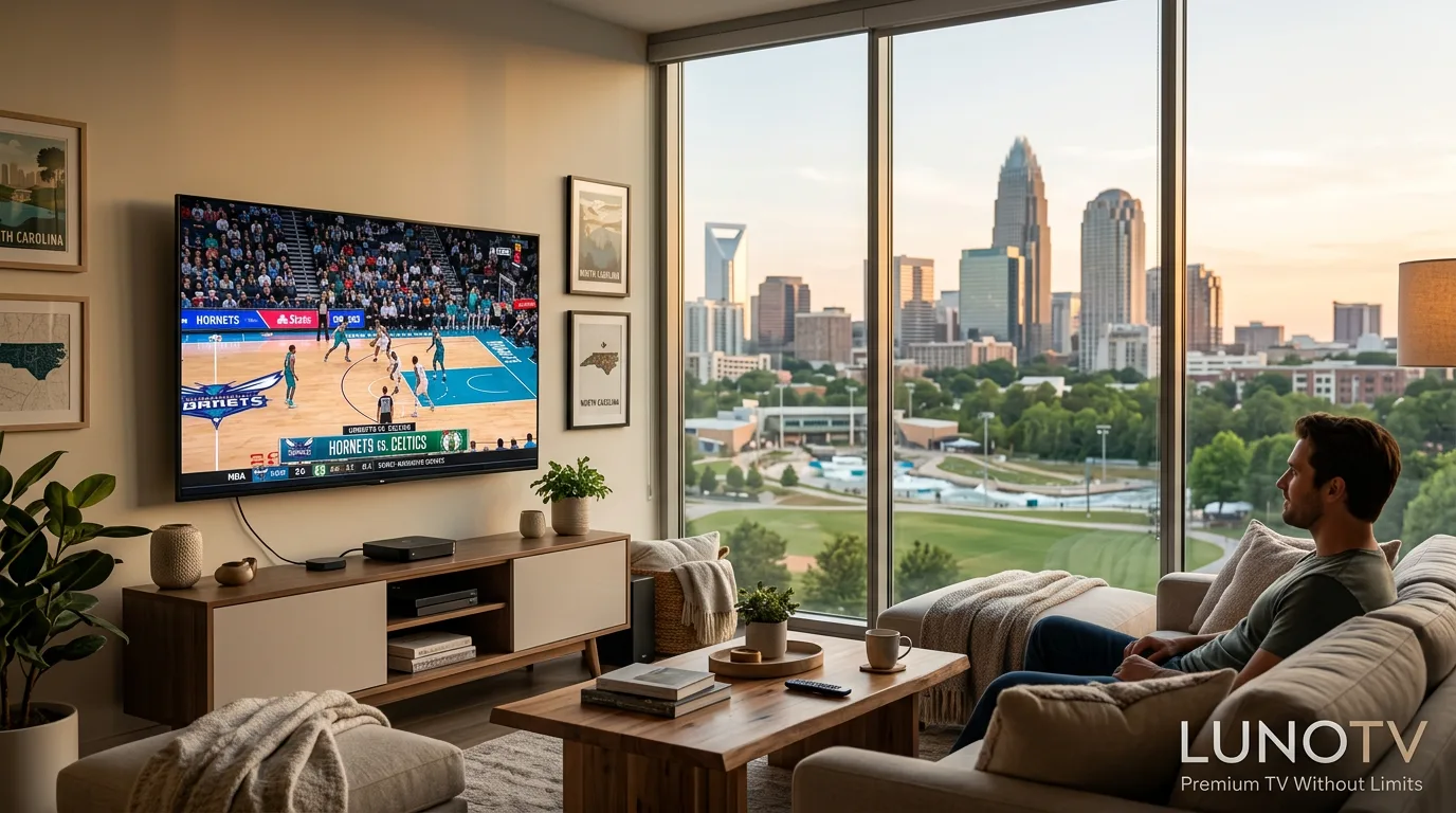IPTV streaming service in North Carolina with live TV channels and sports