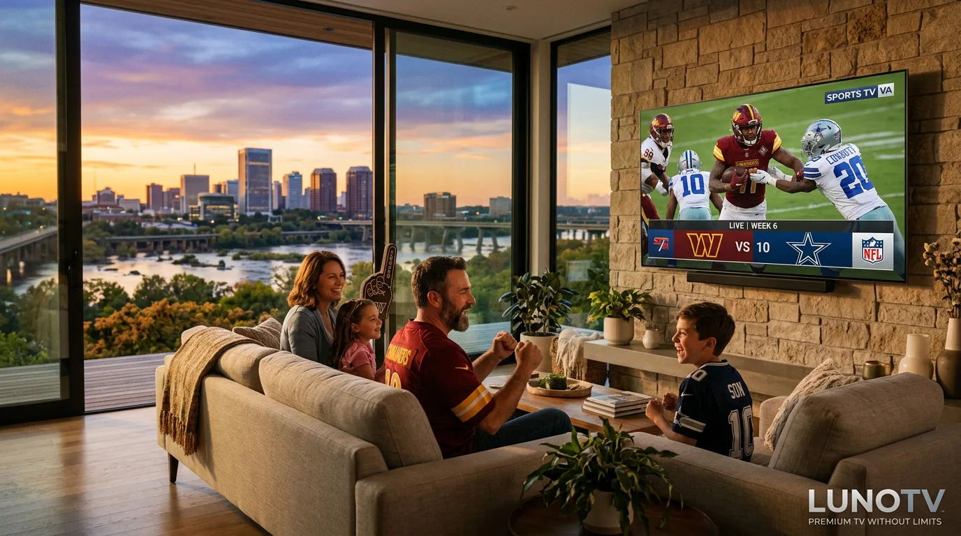 IPTV streaming service in Virginia with live TV channels and sports